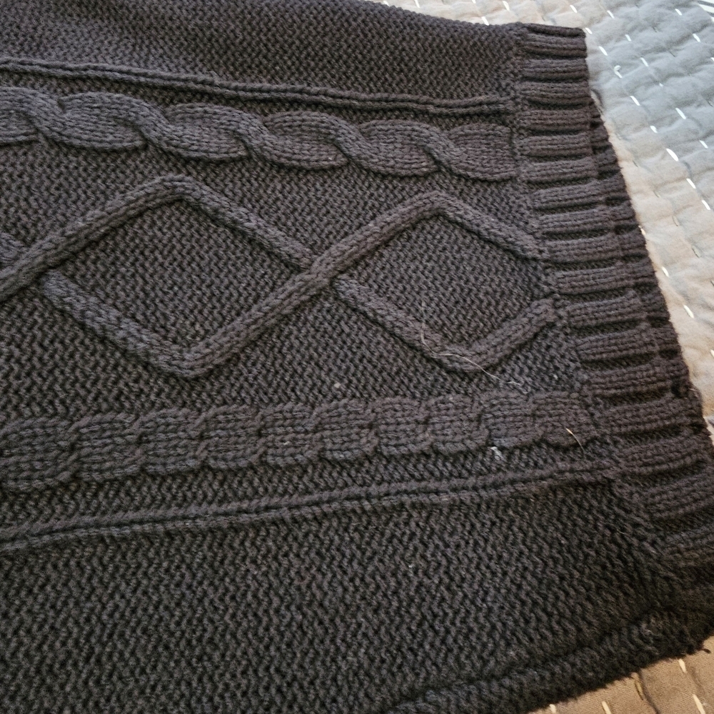 Style & Co. Black Knit Textured Short Sleeved Cardigan Size XL - Picture 6 of 6